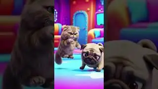 Funny Dog Attacks Cat | Hilarious Pet Fight Video #FunnyPets #DogVsCat #PetFight #shorts #highlights