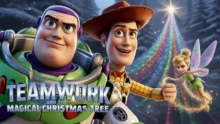 BUZZ LIGHTYEAR AND WOODY AND TINKERBELL &ndash; TEAMWORK AND THE MAGICAL CHRISTMAS TREE