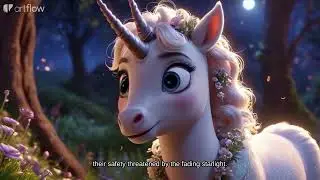 kiddos story _Luna and the Rainbow Bridge | A Magical Unicorn Adventure🦄✨