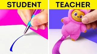 Простые Идеи для Поделок 🌈 Учитель VS Ученик Арт-Челлендж из Бумаги