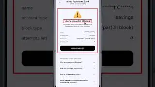 How to unblock airtel bank account #shorts #tipsandtricks #sorts #short #howto #tech  #mobiletips