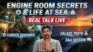 ENGINE ROOM SECRETS & LIFE AT SEA ⚙️🚢 | REAL SHIP LIFE TALK &ndash; LIVE #malayalam #live