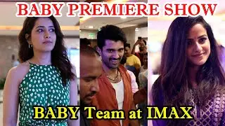 BABY Team at IMAX For BABY Premiere Show | Vijay Devarakonda | Rashi kanna | Vaishanvi Chaithanya |