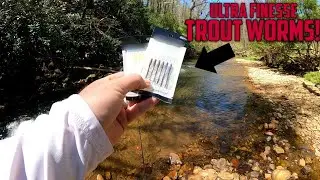 Trout Fishing with ULTRA FINESSE Worms || Outfish the weekend completion!