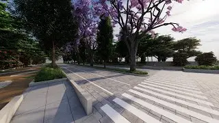 Corridor Landscape Design | THE WAVE LINE | Applying Water Sensitive Urban Design Concept