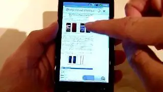 「ARROWS ES IS12F」（試作機）のブラウザ
