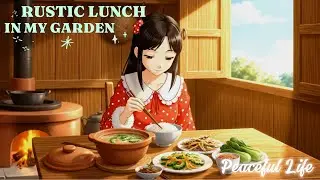 Rustic Lunch in My Garden #like #anime #animation #dailyvlog #cooking #food #video #viral