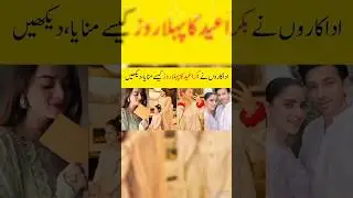 Pakistani celebraties Eid look 2024#pakistani actors Eid pics 2024#pakistani celebraties Eid dress