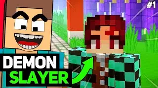 I Trained for 100 Days in Minecraft Demon Slayer without Outist