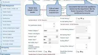 Tender Creation and Publishing