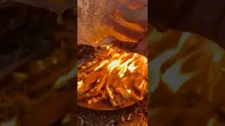 Fire vs Ice &ndash; Nature&rsquo;s Epic Battle in One Frame! #fire #ice #contrast #shorts #satisfying