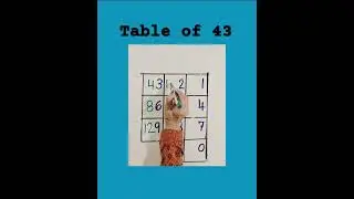 Table of 43 #Table Trick #shorts