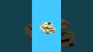 LEGO Abrams M1 Tank MOC (2017) - 3D Speed Build Animation