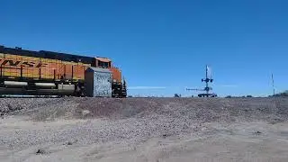 EB BNSF Baretables Train At Minneola Ca! #bigbossrailfanner