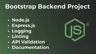 Best Node.js Bootstrapper | Logging, Linting, API Validation, Documentation etc. in 1 command!