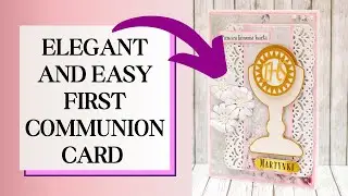 QUICK CARD FOR A GIRL To Celebrate First Holy Communion TUTORIAL
