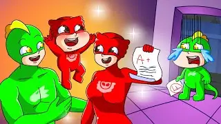 Baby Catboy's Study Struggles: Owlette's Amazing Score Surprises Everyone