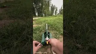 Fire paper bullets from a small toy tank #minitank