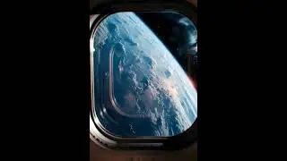 The World in One Window.    #shorts #ai #aivideo #space #earth #cosmos #cinematic #relaxing #fyp