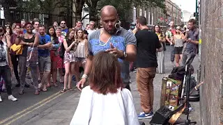 Freestyle barber on Brick Lane, London
