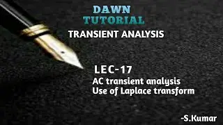 AC Transient analysis//1st and 2nd order//Laplace transform technique