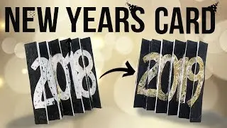 New Years Card - Agamograph Illusion Trick Card - EASY DIY