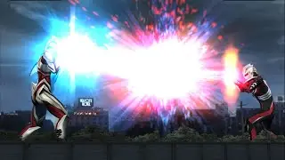【光線対決】ウルトラマンvs闇のウルトラマン【ウルトラマンネクサス】