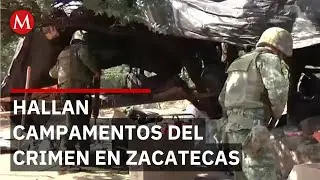 Hallan 15 campamentos del crimen tras ataque a Guardia Nacional en Zacatecas