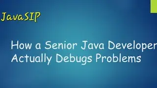 How a Senior Java Developer Debugs Problems  @javasip-official #Java #realworld 