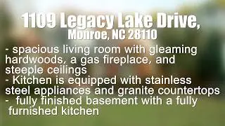 1109 Legacy Lake Dr, Monroe NC 28110 | Nancy Braun | Showcase Realty LLC