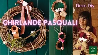 3 Idee Originali Ghirlande Primaverili Pasquali Deco Diy 🌿🩷 Spring Easter wreaths Diy @monikadeco