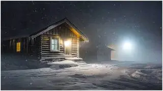 Whirring Winter Storm Winds & Roaring Snow Squall Sounds┇Booming Snowstorm Gusts & Blustering Winter
