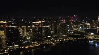 Belgrade Waterfront by night (Dji Mini 4k)