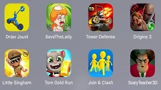 Top 8 Gameplay Horror For Ipad : Draw Joust,Save The Lady,Tower Defense,Origins 3,Little Shingham
