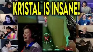 Valorant Streamers Reacts To GE Kr1stal Insane SHERIFF 4k CLUTCH Against ZETA In VCT
