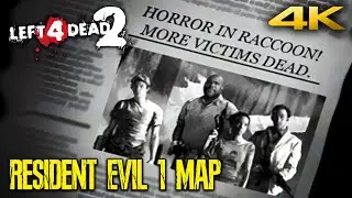 LEFT 4 DEAD 2 - RESIDENT EVIL 1 Spencer Mansion Custom Campaign Co-op Gameplay (4K 60FPS)