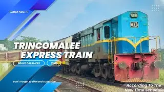 කාලසටහන් වෙනස් වුණු - Trincomalee Express Train 💙 #srilanka #travel #viral #rare #indian #wdm2 #icf