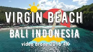 Пляж White Sand beach & Virgin Beach Bali Indonesia drone video 4K 2016