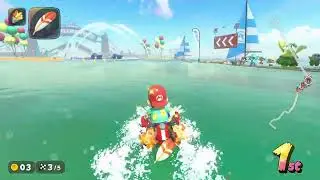 Mario Kart World: DK Spaceport to Peach Stadium Route