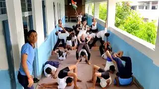 Yoga Performance Done By Students Of CM Rise School Pandhurna
