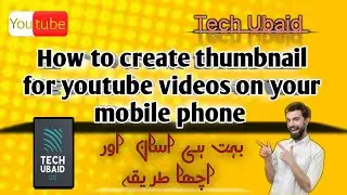 How to create thumbnails for YouTube videos on Mobile easy way #youtube