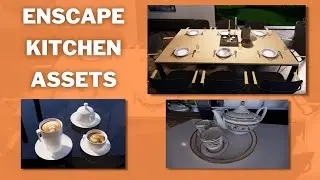 100 Enscape Kitchen Assets