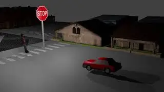 Road Safety using Blender
