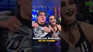Dominik Mysterio rompi&oacute; la m&aacute;scara de su padre #wwe #dominikmysterio