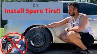 How to Put A Spare Tire On Your Car EASILY (Change a Flat Tire)