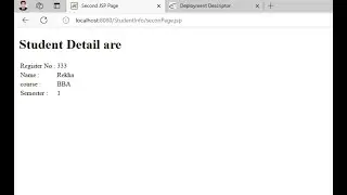 III BCA  J2EE Lab  Ex B6 : JSP program with a JAVA Bean Class