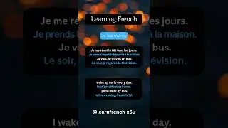 Learning French Text  #learnfrench #french  #english #learning