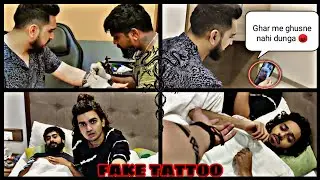 FAKE TATTOO PRANK ON MY BEST FRIENDS AND MY FAMILY🤯😵| *my dad got angry😨*