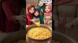 Giant Zarda Rice Cooking &mdash; Tiny Village Chefs Make Mega Sweet Rice! 🍚✨