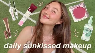 NATURAL & minimal sunkissed makeup routine *the sunburnt look*